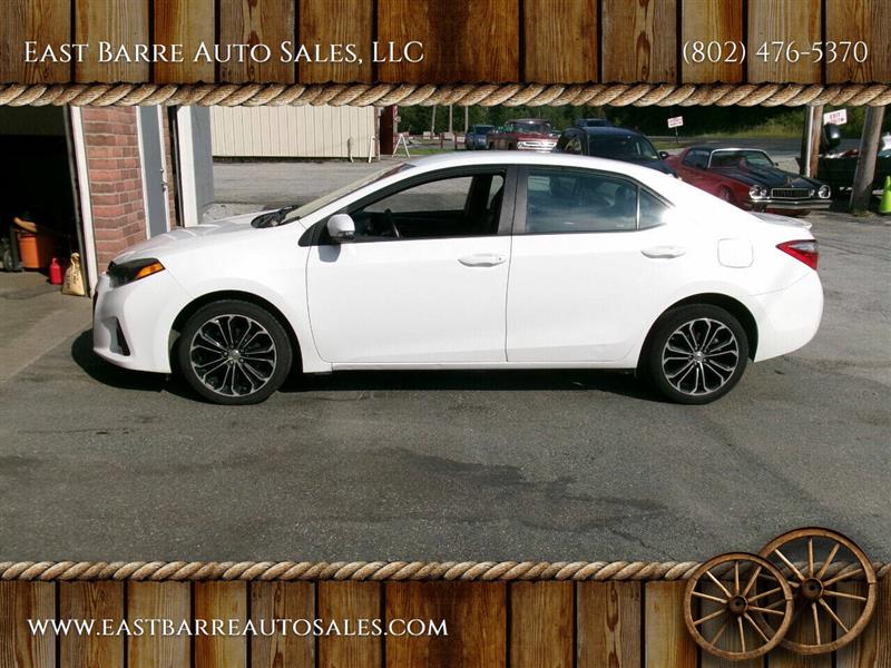 2015 Toyota Corolla S 4dr Sedan White, East Barre, VT